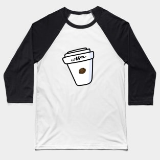 Coffee Cup Baseball T-Shirt